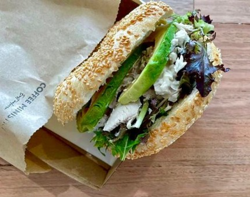 Fresh avocado sandwich from Coffee Ministry