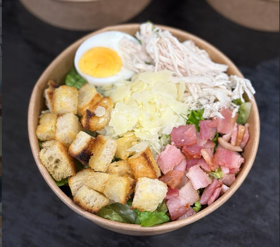 Fresh chicken salad bowl