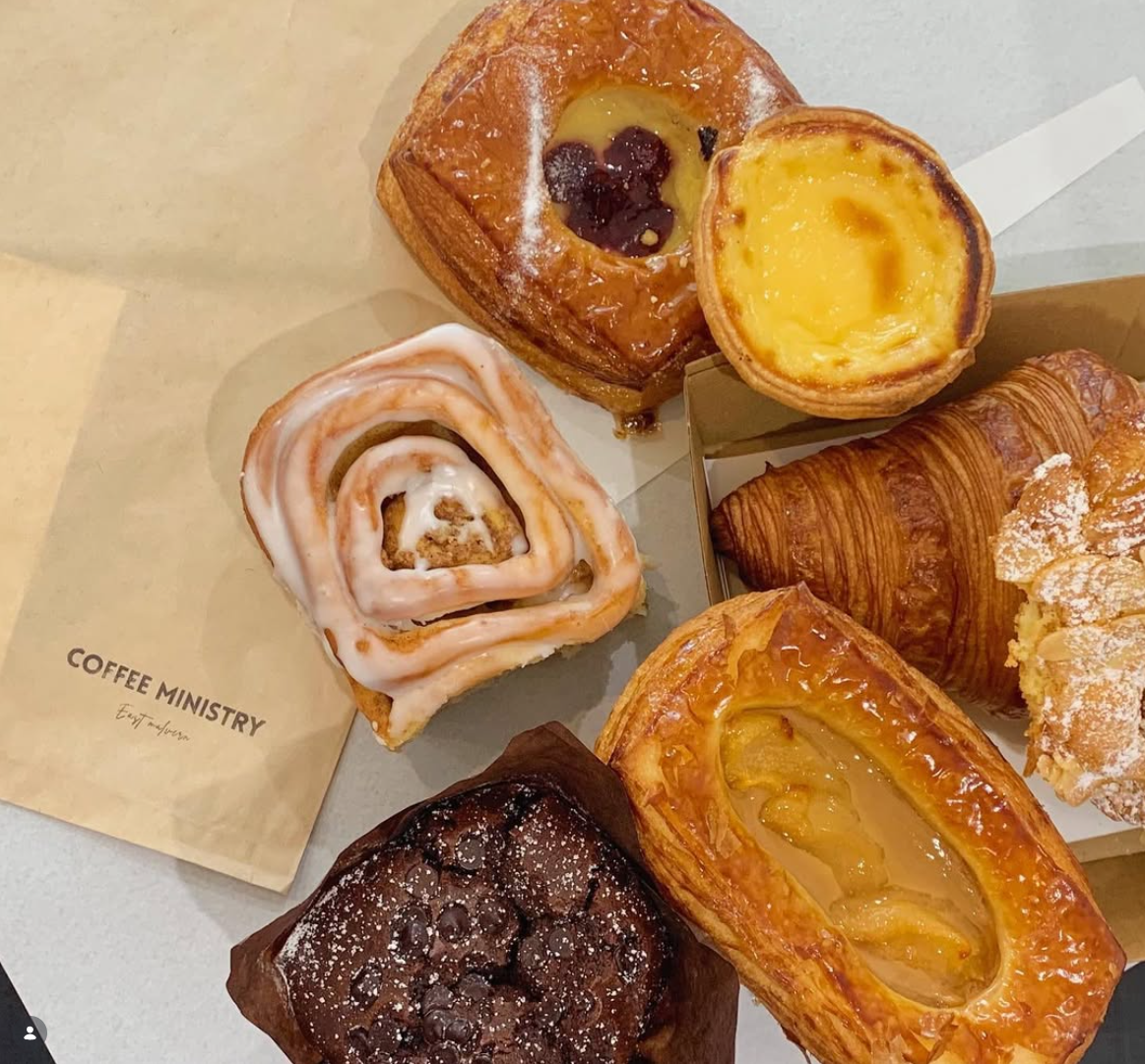 Coffee Ministry pastry selection