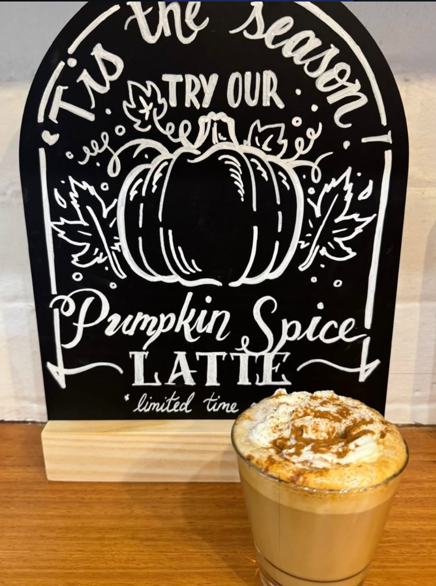 Seasonal pumpkin spice latte