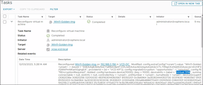 How to configure a vSphere Native Key Provider and use vTPM with VMs ...